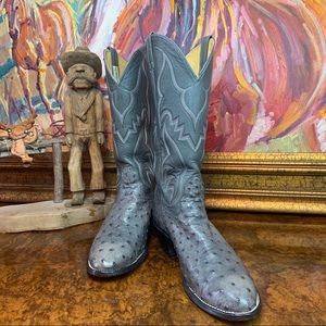 VERY RARE VINTAGE NOCONA OSTRICH COWBOY BOOTS